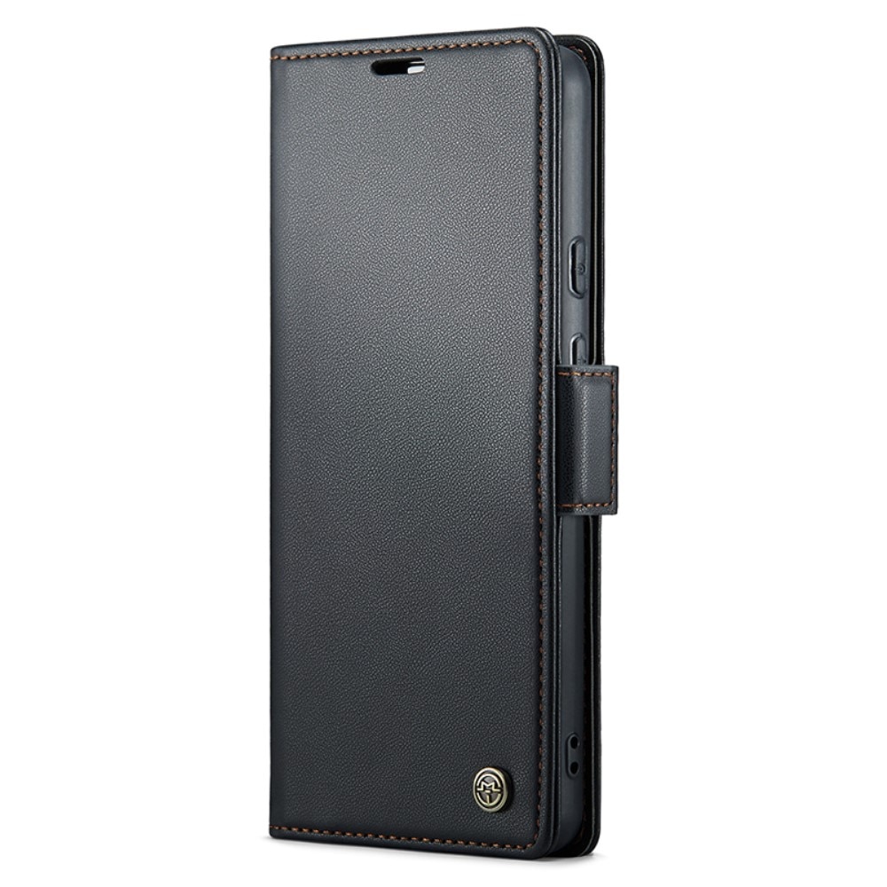 RFID blocking Slim Bookcover Hoesje Google Pixel 8a Zwart