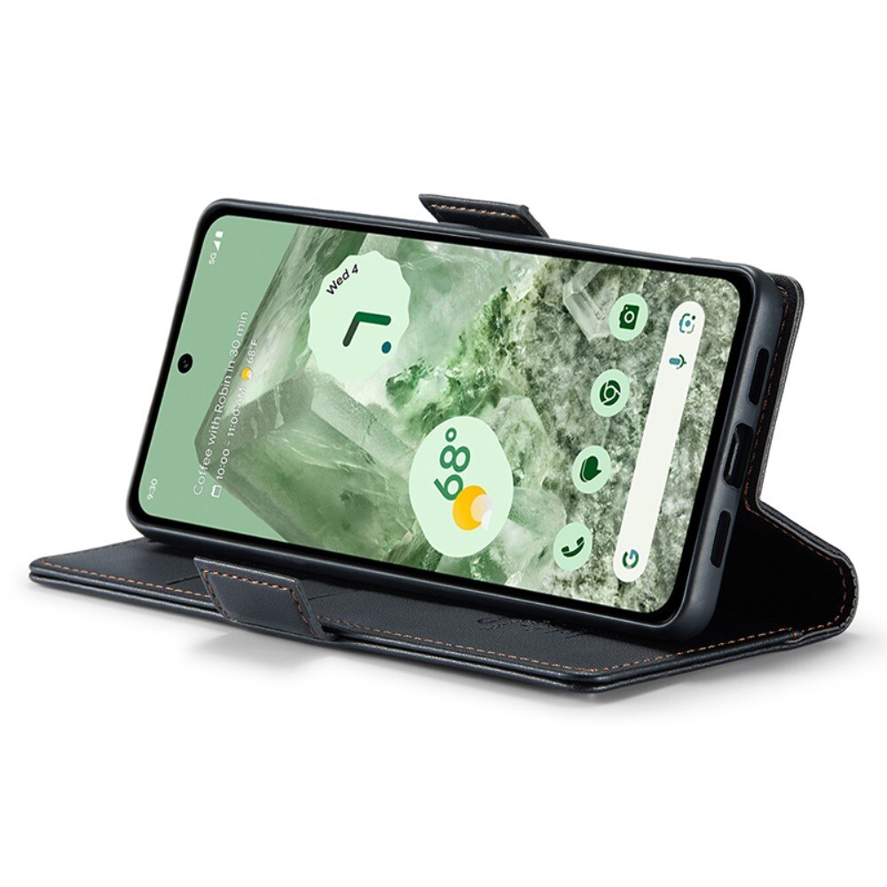 RFID blocking Slim Bookcover Hoesje Google Pixel 8a Zwart