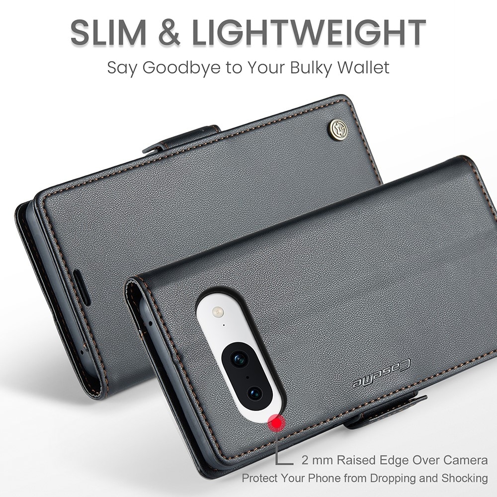 RFID blocking Slim Bookcover Hoesje Google Pixel 8a Zwart
