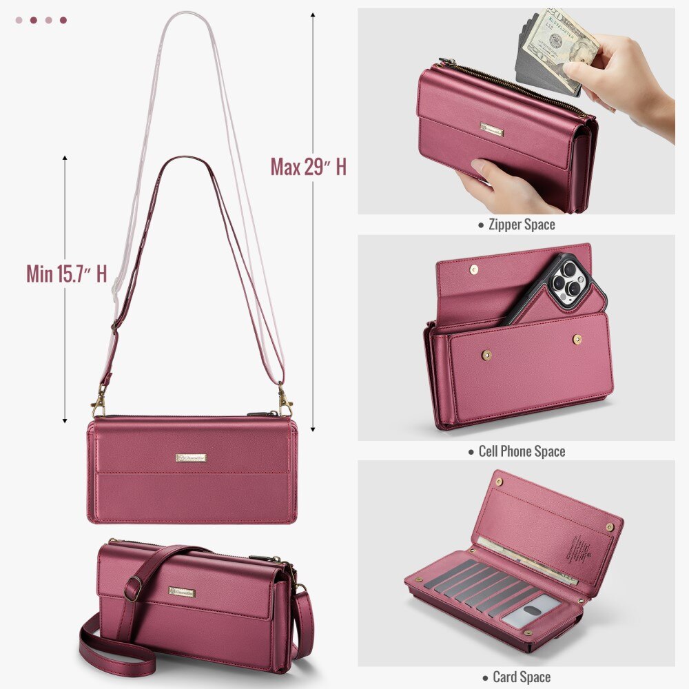 Crossbodytas bordeaux