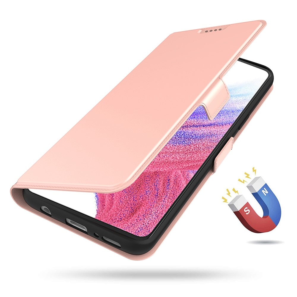 Slim Card Wallet Samsung Galaxy S24 Plus rosé goud