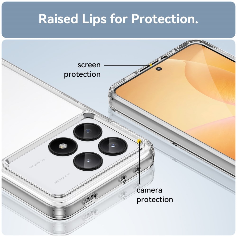 Hybridcase Xiaomi Poco X6 Pro transparant