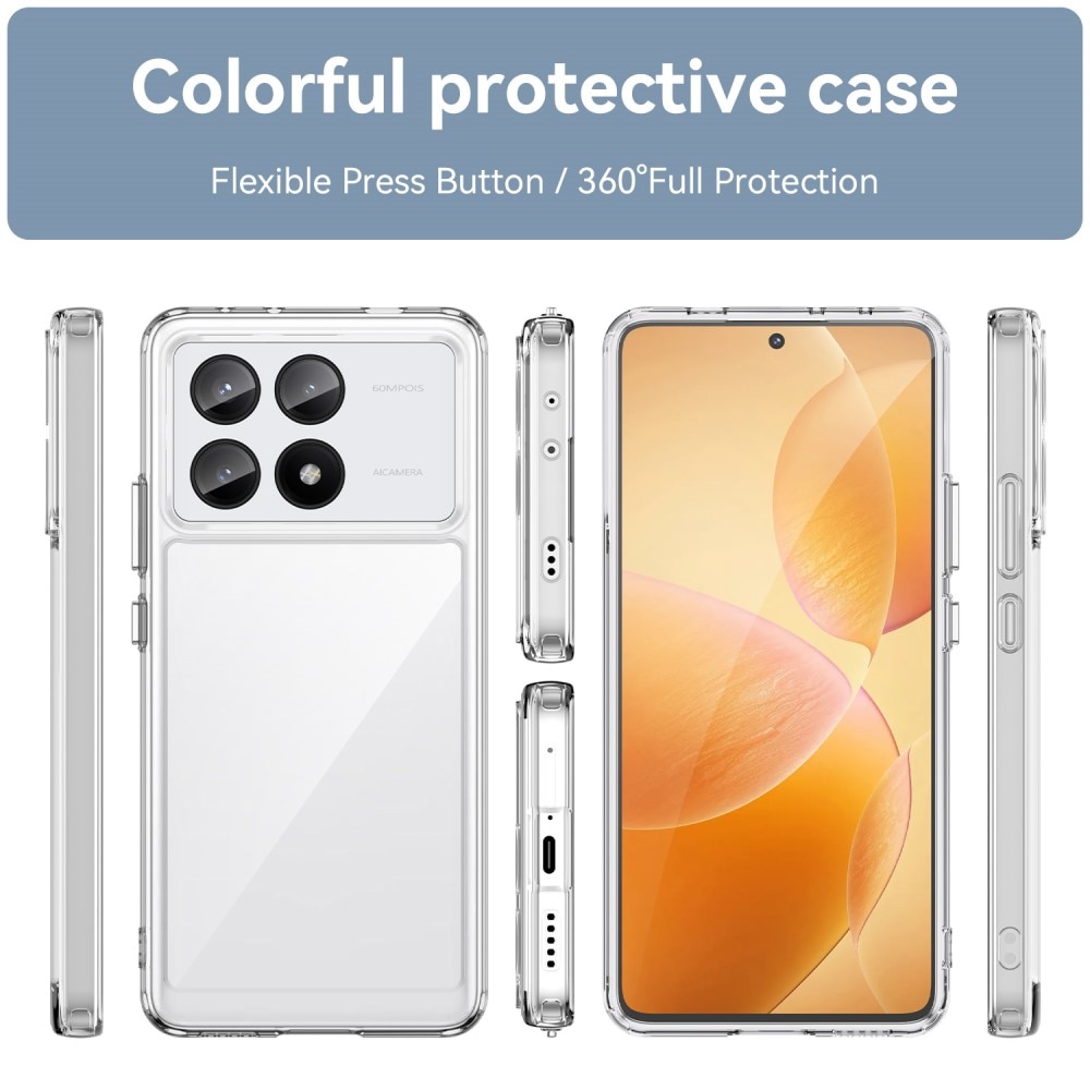 Crystal Hybrid Case Xiaomi Poco X6 Pro transparant