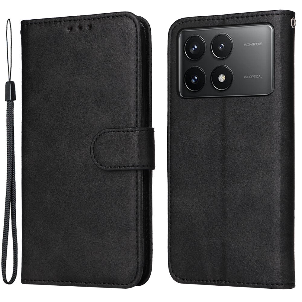 Xiaomi Poco X6 Pro Bookcover hoesje zwart