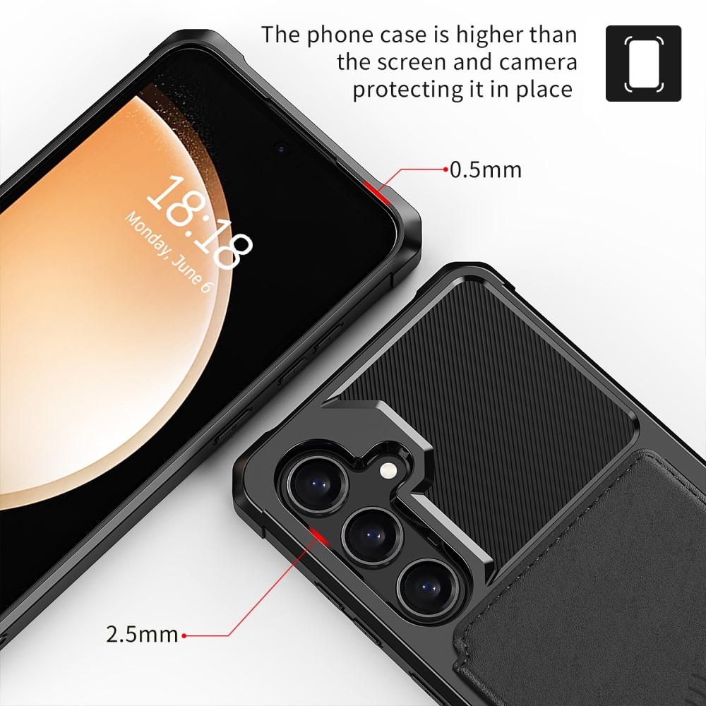 Samsung Galaxy S24 Tough Multi-slot Case zwart