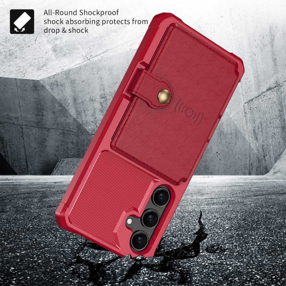 Samsung Galaxy S24 Tough Multi-slot Case rood