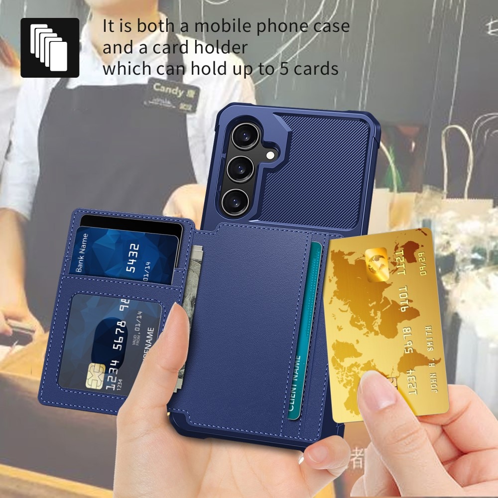 Samsung Galaxy S24 Tough Multi-slot Case blauw