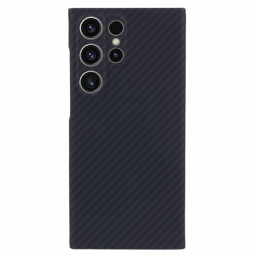 Samsung Galaxy S24 Ultra Slim Telefoonhoesje Aramide Vezels zwart