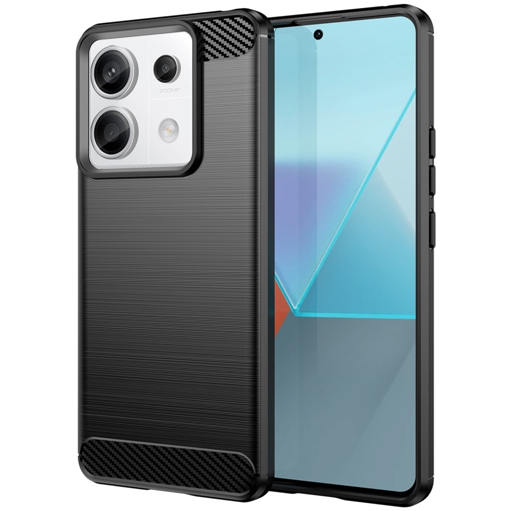 Hoesje TPU Brushed Xiaomi Redmi Note 13 Pro Zwart