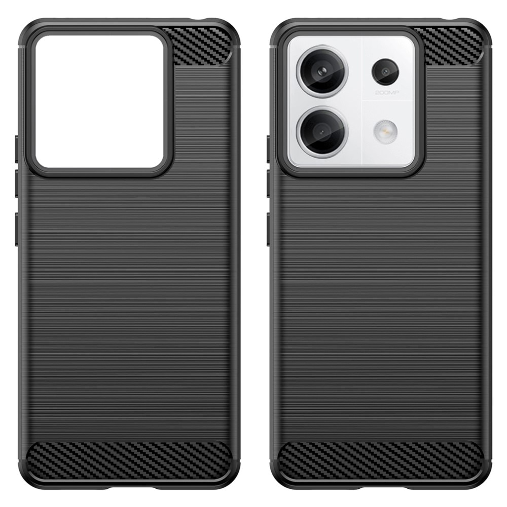 Hoesje TPU Brushed Xiaomi Redmi Note 13 Pro Zwart