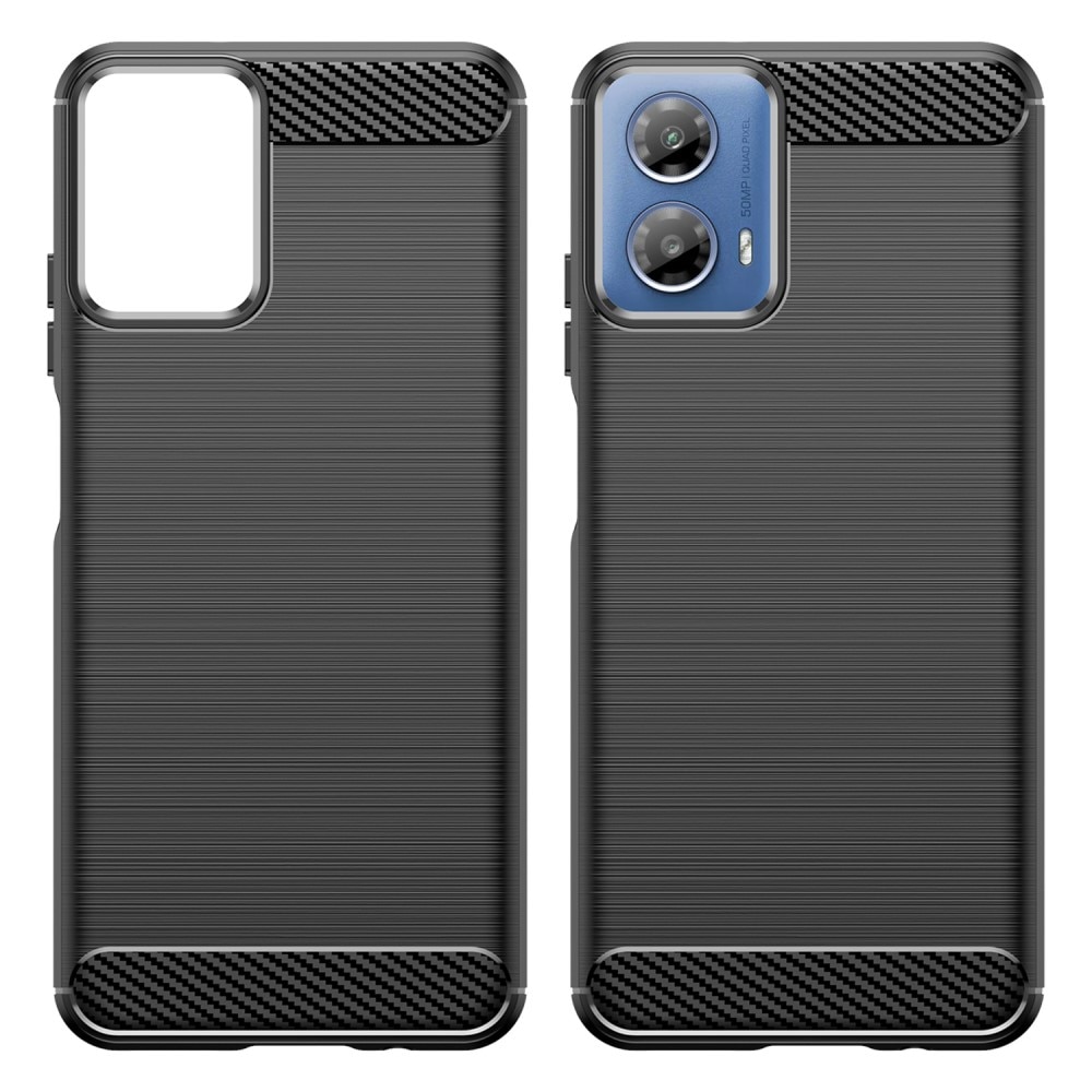 Hoesje TPU Brushed Motorola Moto G34 zwart