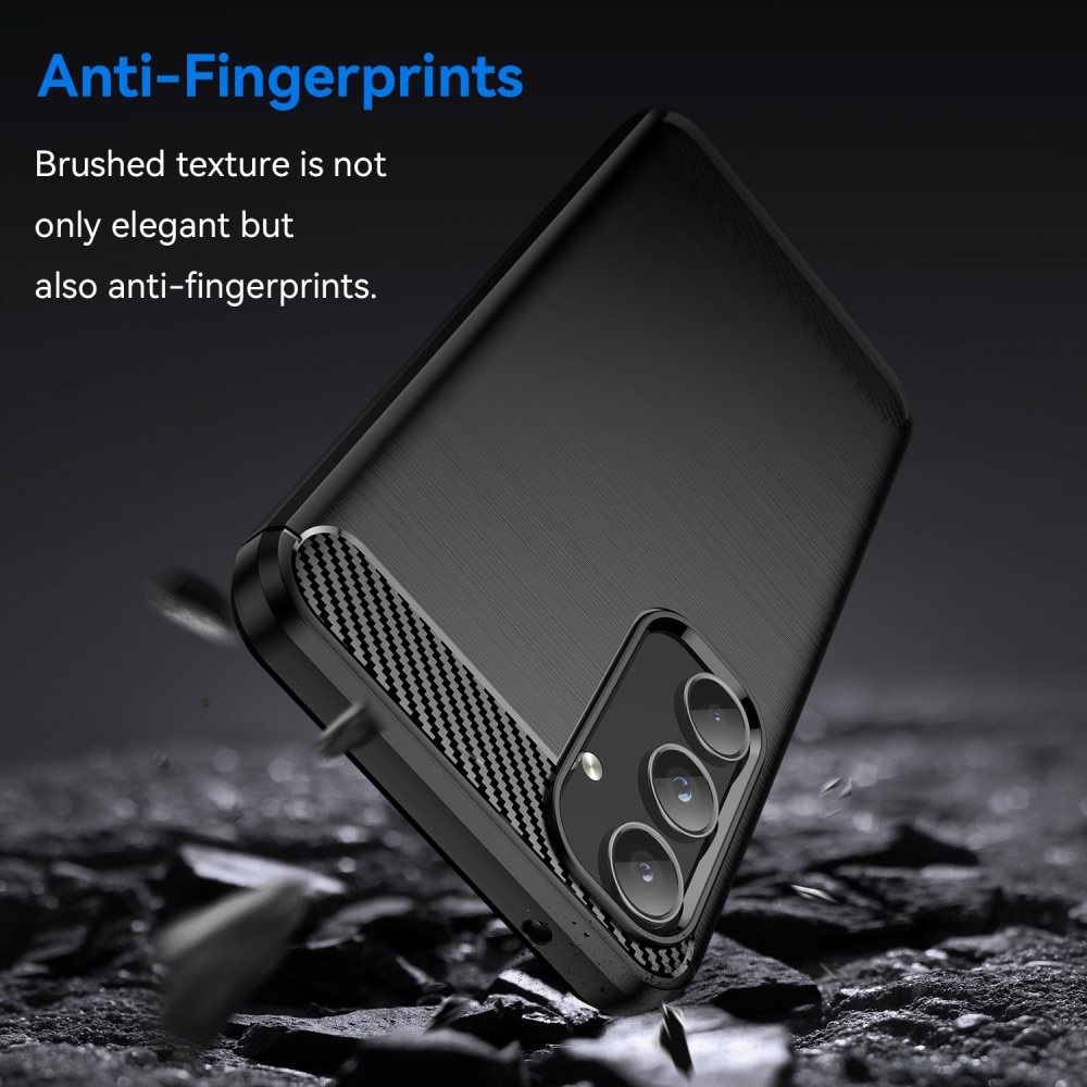 Hoesje TPU Brushed Samsung Galaxy A55 zwart