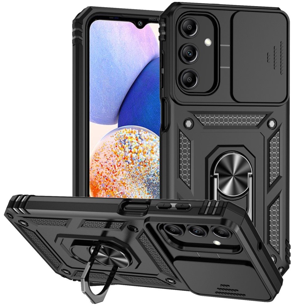 Samsung Galaxy A15 Hybridcase Ring + Camera Protector zwart