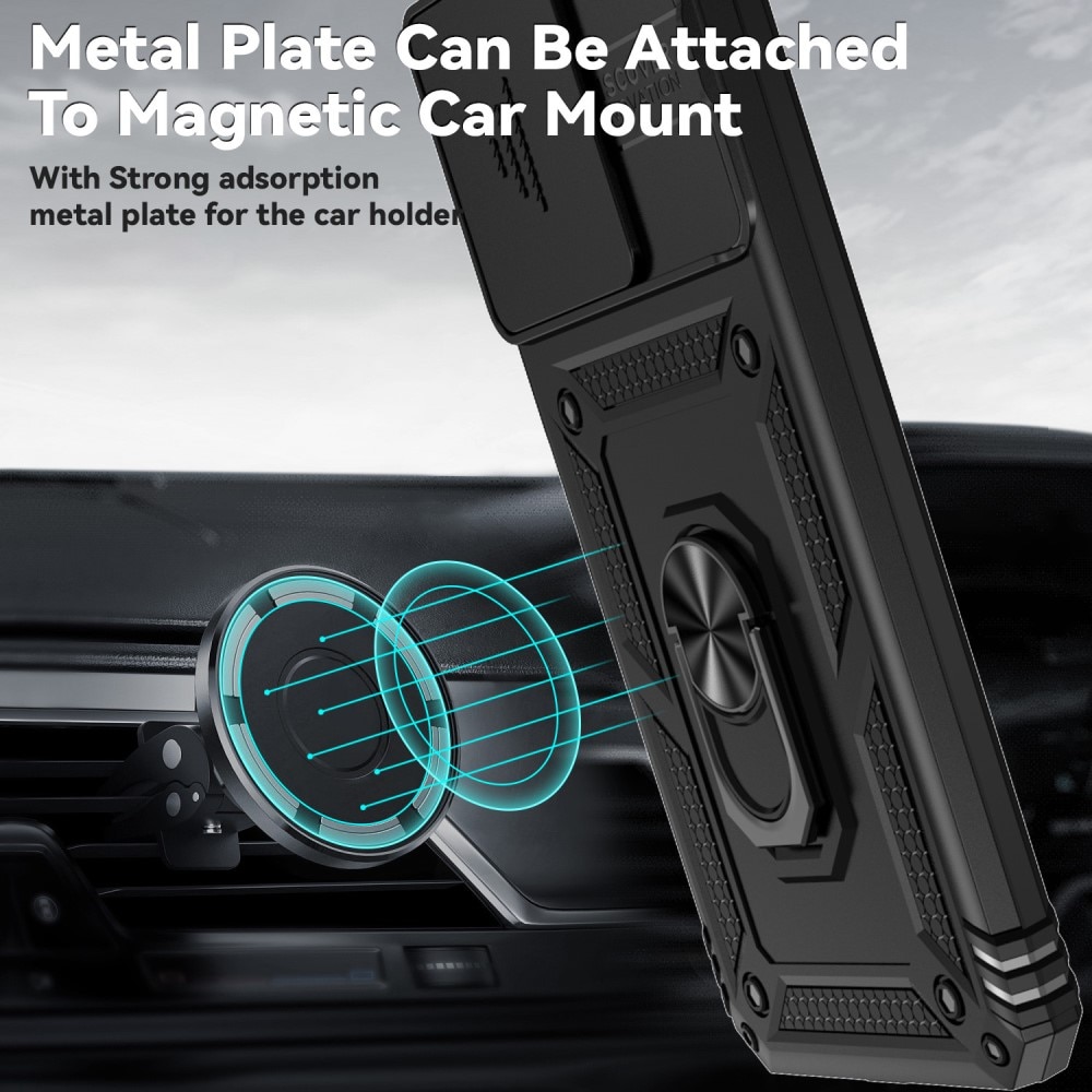 Xiaomi Redmi 13C Hybridcase Ring + Camera Protector Zwart