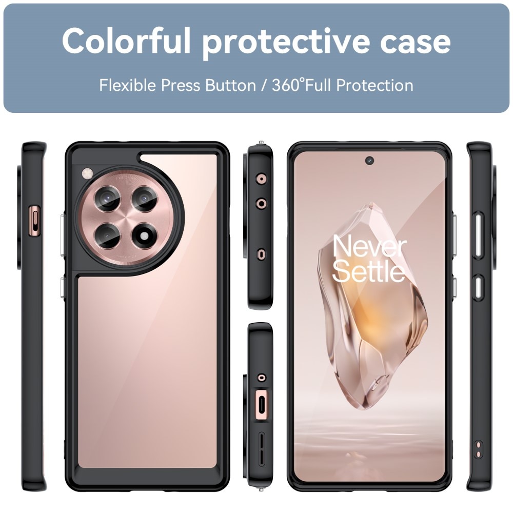 Crystal Hybrid Case OnePlus 12R zwart