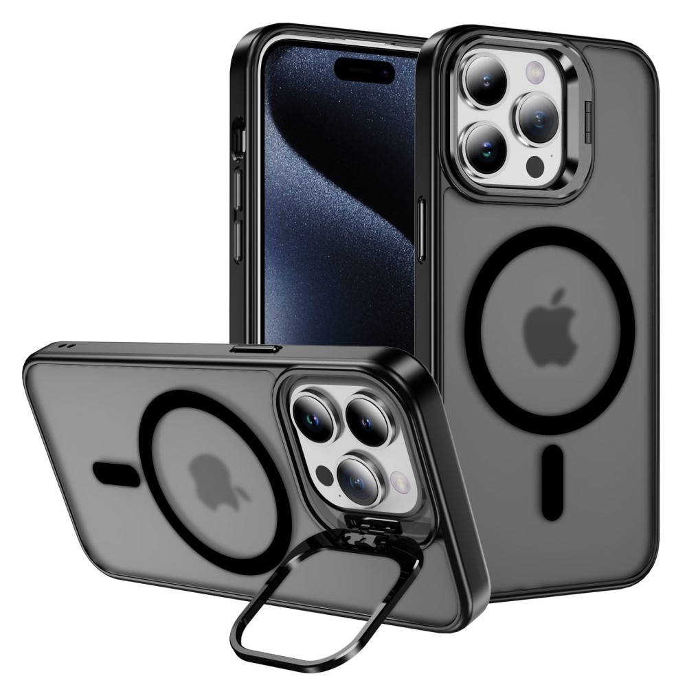 iPhone 15 Pro Max Hybridcase Kickstand MagSafe zwart