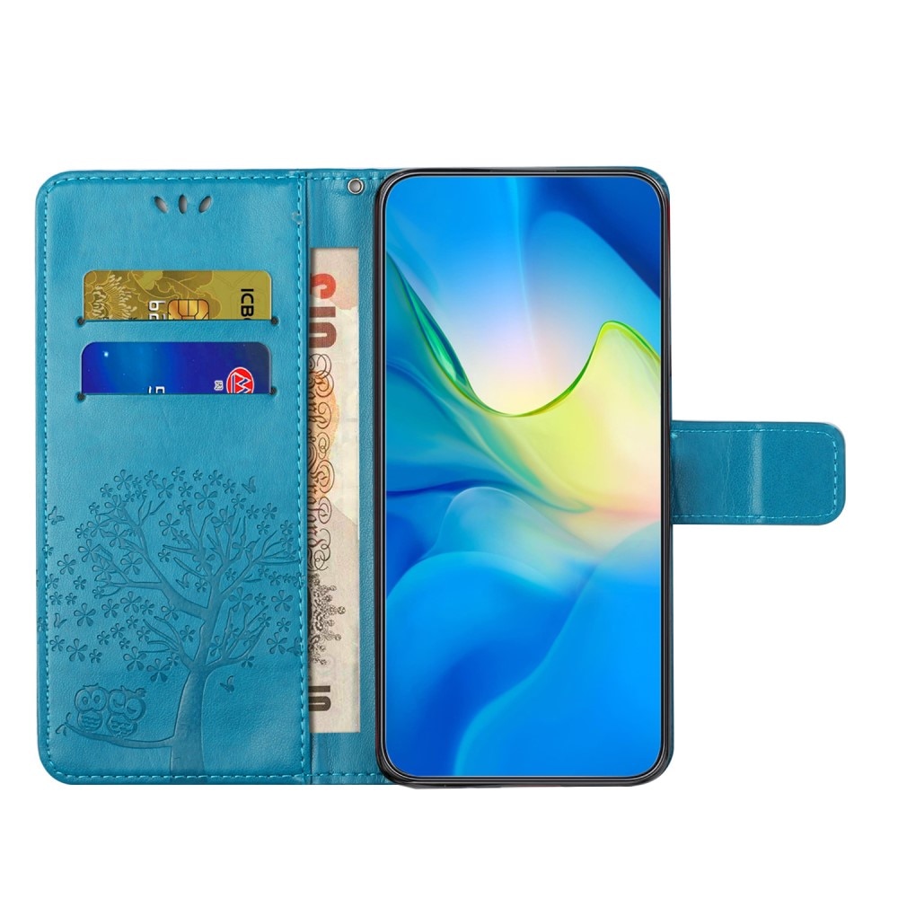 Xiaomi Redmi Note 13 4G Leren vlinderhoesje blauw