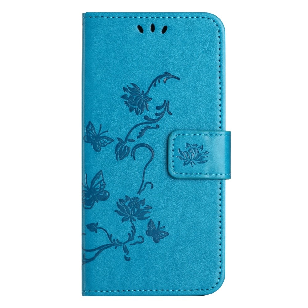 Xiaomi Redmi Note 13 4G Leren vlinderhoesje blauw