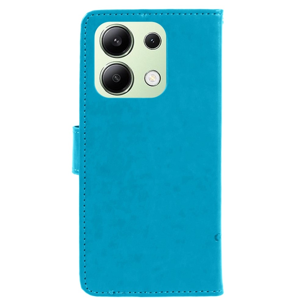 Xiaomi Redmi Note 13 4G Leren vlinderhoesje blauw