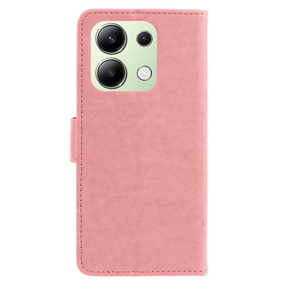 Xiaomi Redmi Note 13 4G Leren vlinderhoesje roze