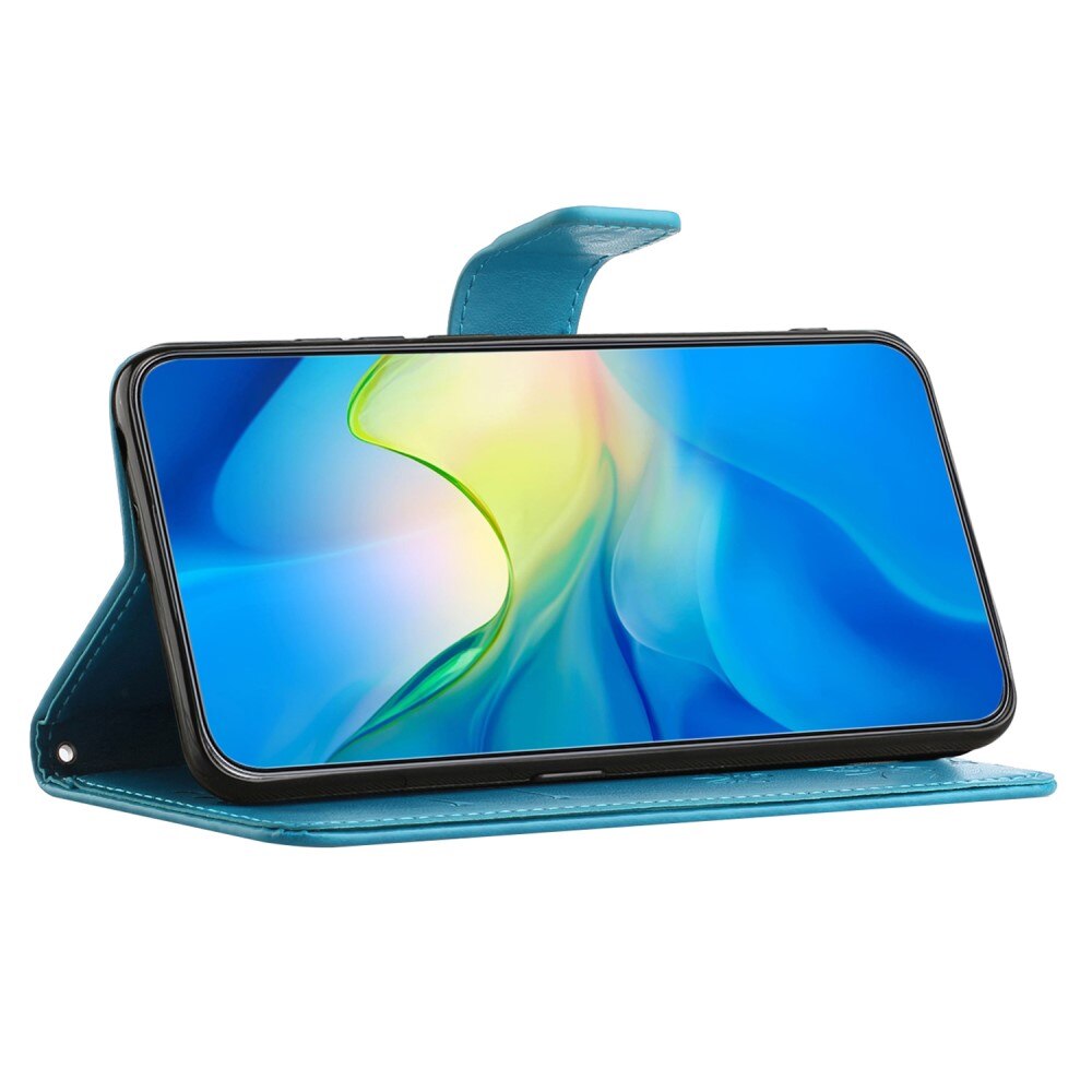 Samsung Galaxy Xcover 7 Leren vlinderhoesje Blauw