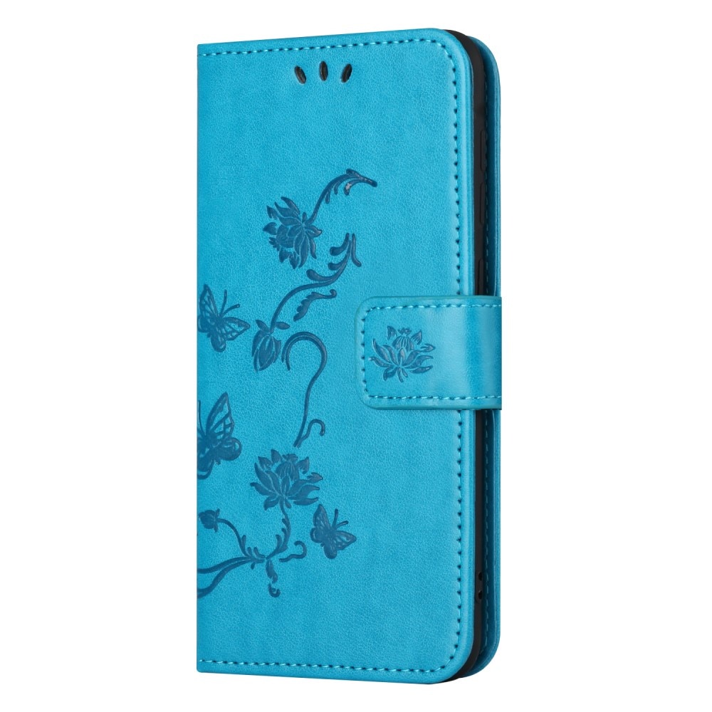 Samsung Galaxy Xcover 7 Leren vlinderhoesje blauw