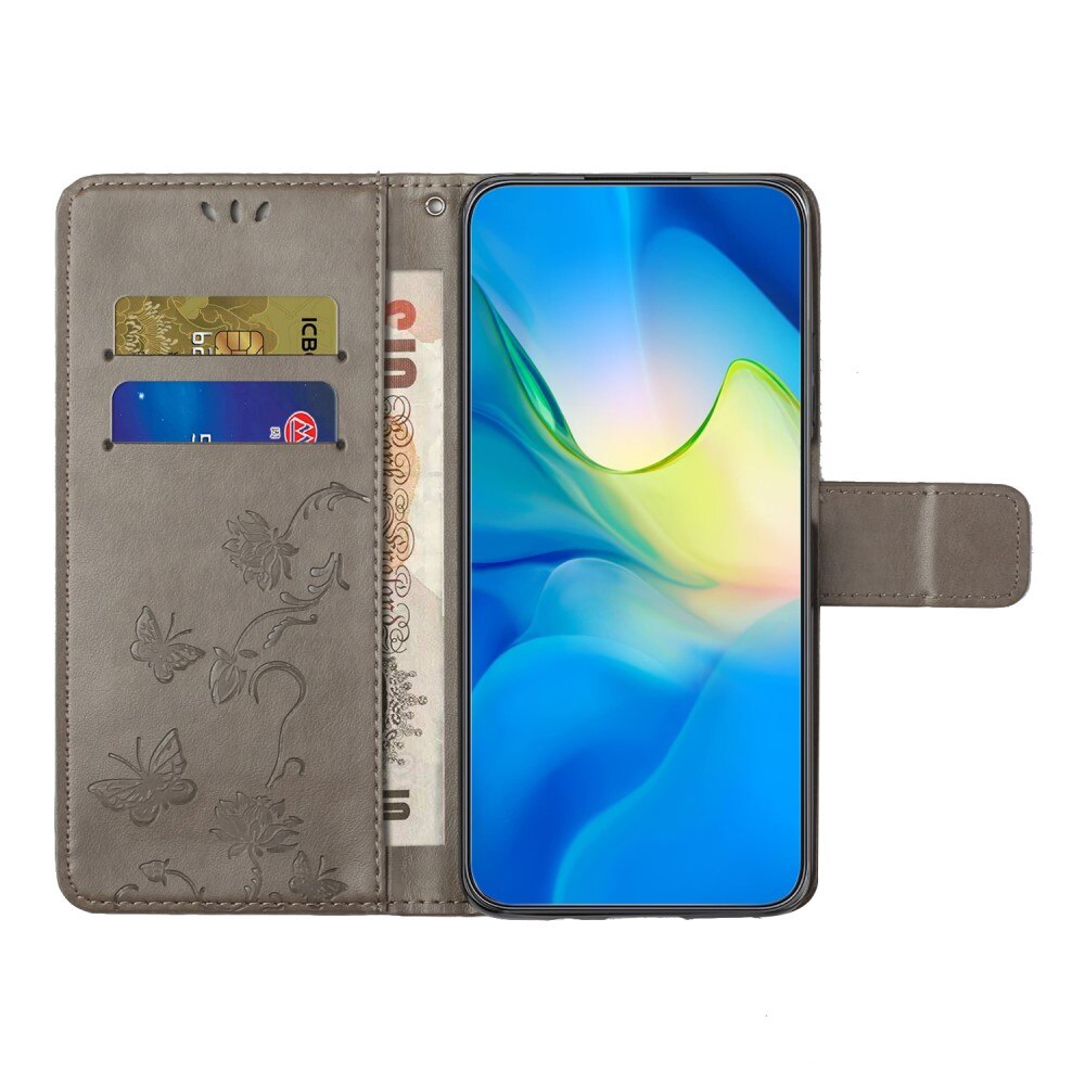 Samsung Galaxy Xcover 7 Leren vlinderhoesje Grijs