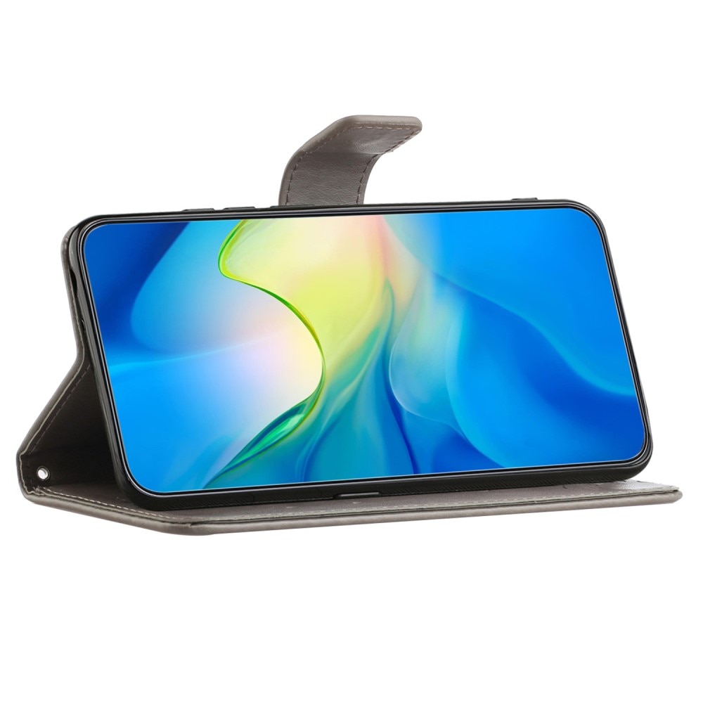 Samsung Galaxy Xcover 7 Leren vlinderhoesje Grijs
