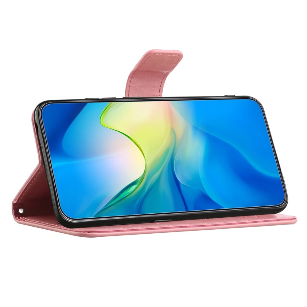 Samsung Galaxy Xcover 7 Leren vlinderhoesje roze