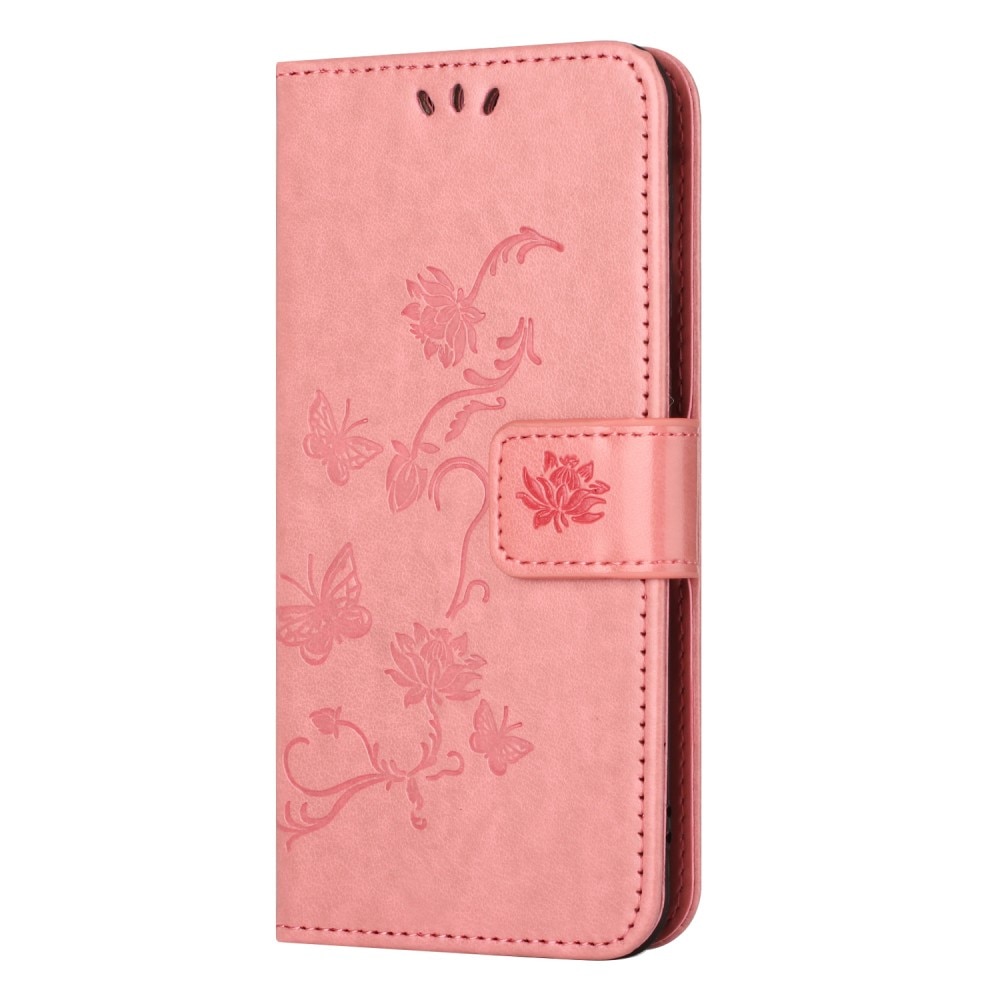 Samsung Galaxy Xcover 7 Leren vlinderhoesje roze