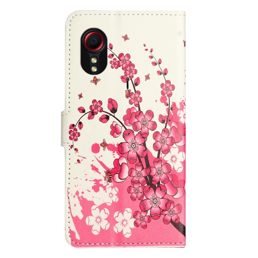Samsung Galaxy Xcover 7 Bookcover hoesje Kersenbloemen