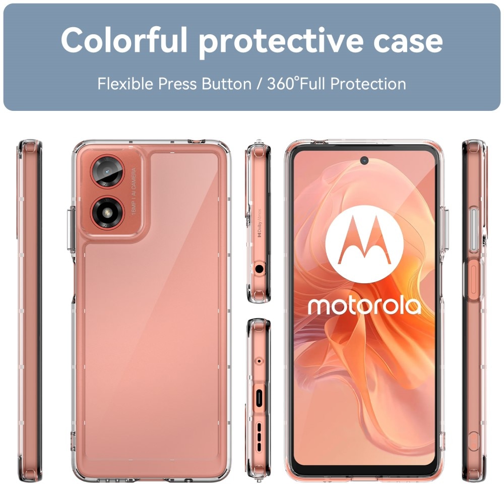Crystal Hybrid Case Motorola Moto G24 transparant
