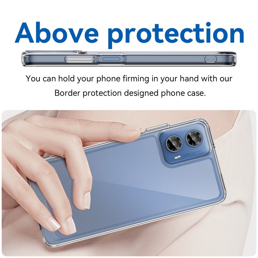 Crystal Hybrid Case Motorola Moto G34 transparant