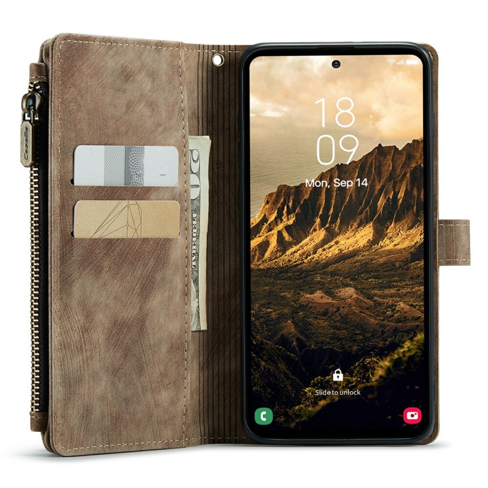 Bookcover hoesje Rits Samsung Galaxy S24 bruin