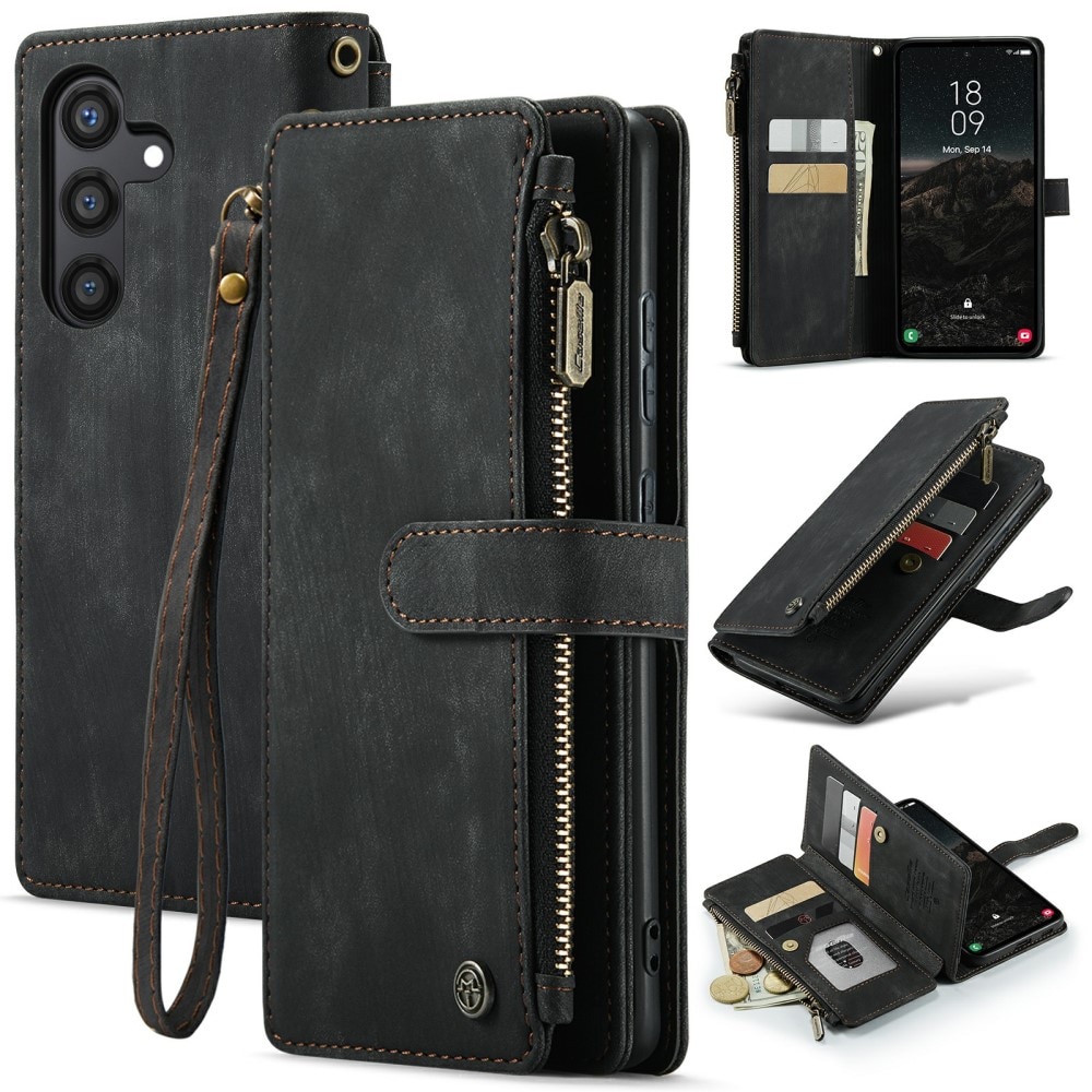 Bookcover hoesje Rits Samsung Galaxy S24 zwart