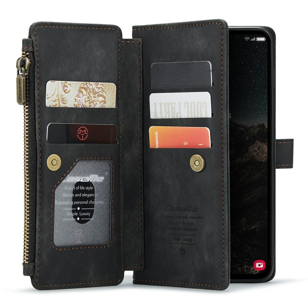 Bookcover hoesje Rits Samsung Galaxy S24 zwart