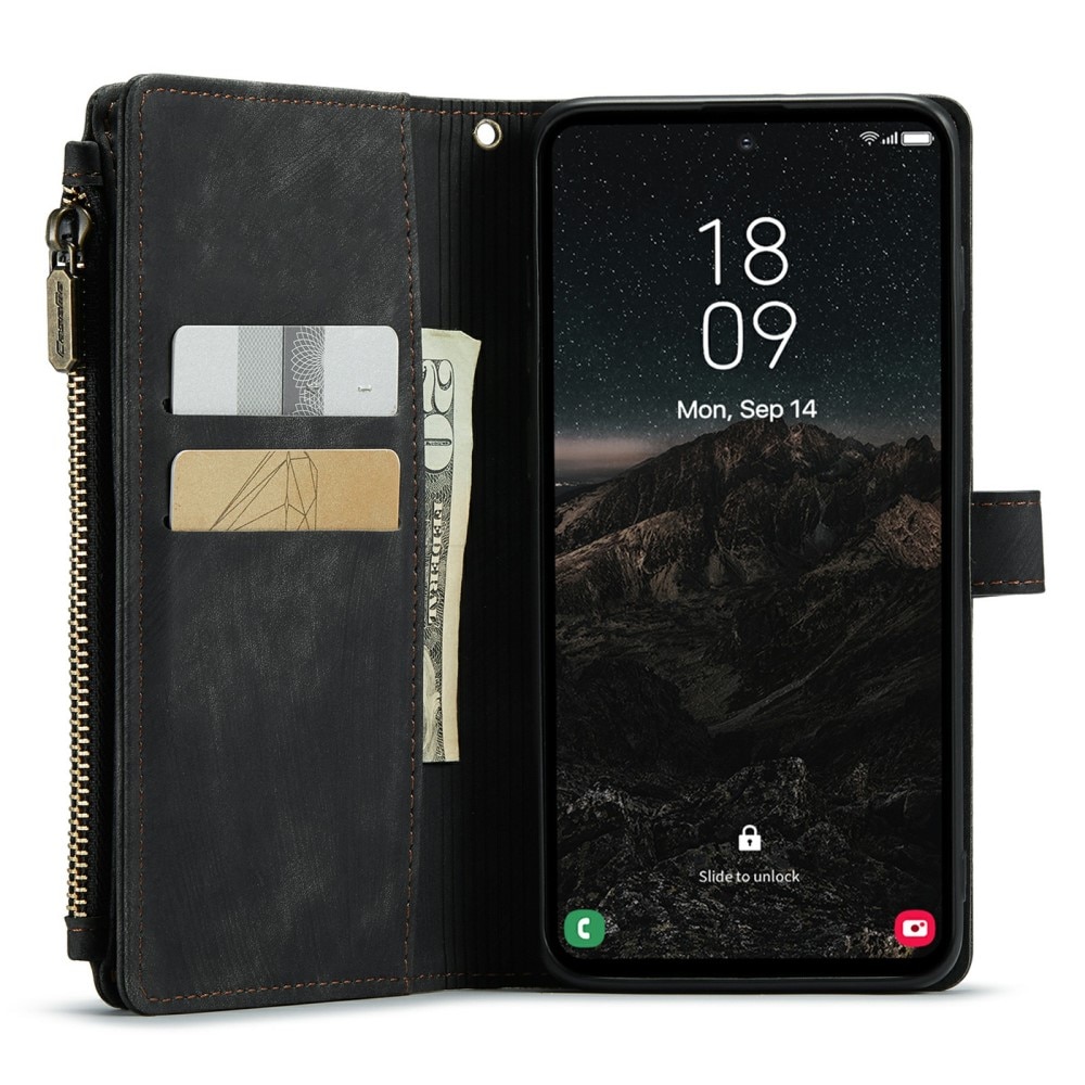 Bookcover hoesje Rits Samsung Galaxy S24 zwart