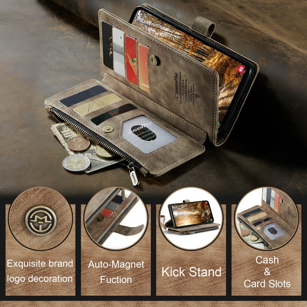 Bookcover hoesje Rits Samsung Galaxy S24 Plus Bruin