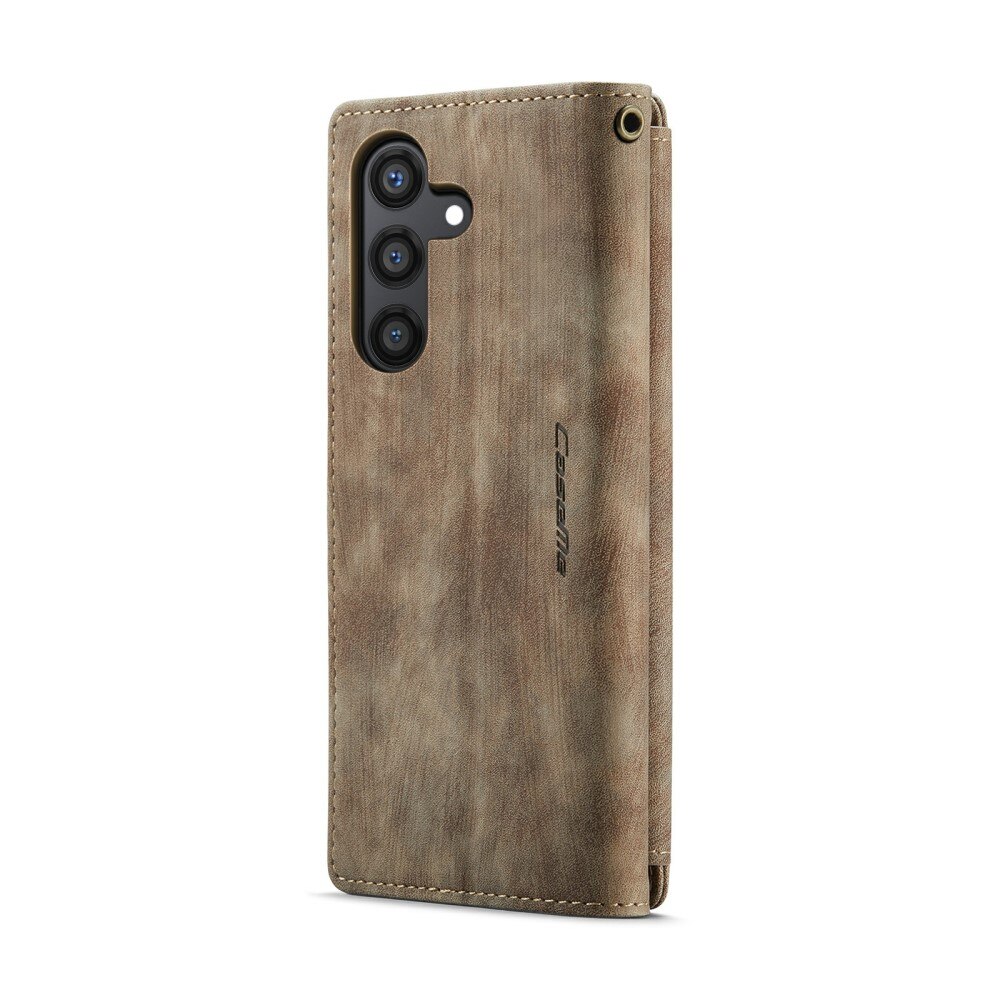 Bookcover hoesje Rits Samsung Galaxy S24 Plus Bruin