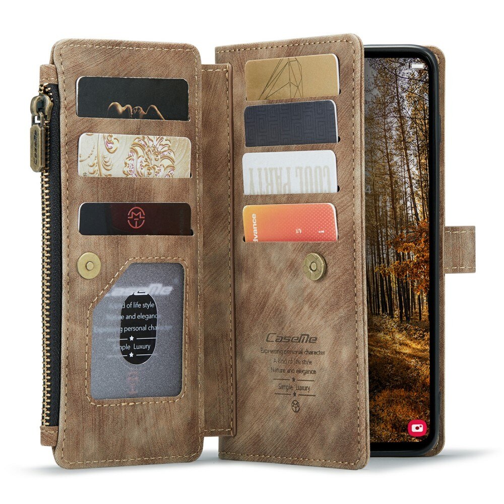 Bookcover hoesje Rits Samsung Galaxy S24 Plus Bruin