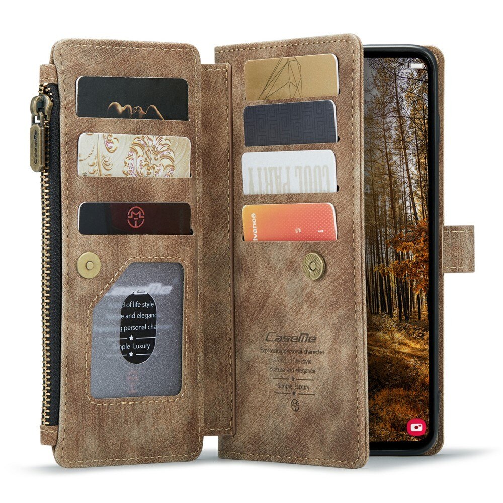 Bookcover hoesje Rits Samsung Galaxy S24 Plus bruin