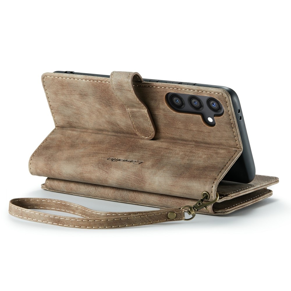 Bookcover hoesje Rits Samsung Galaxy S24 Plus Bruin