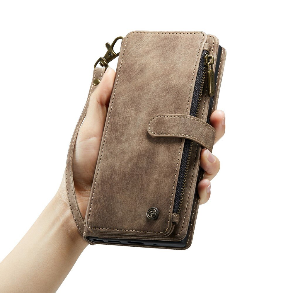Bookcover hoesje Rits Samsung Galaxy S24 Plus Bruin