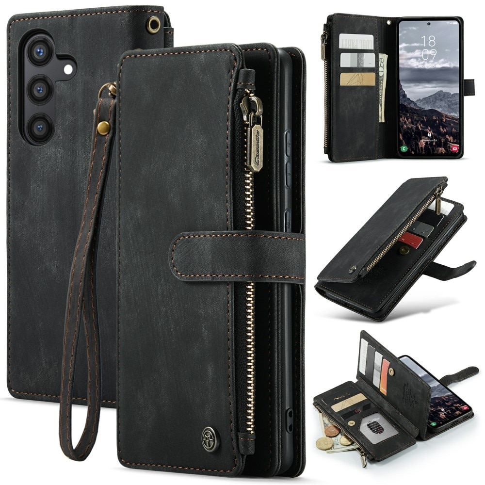 Bookcover hoesje Rits Samsung Galaxy S24 Plus zwart