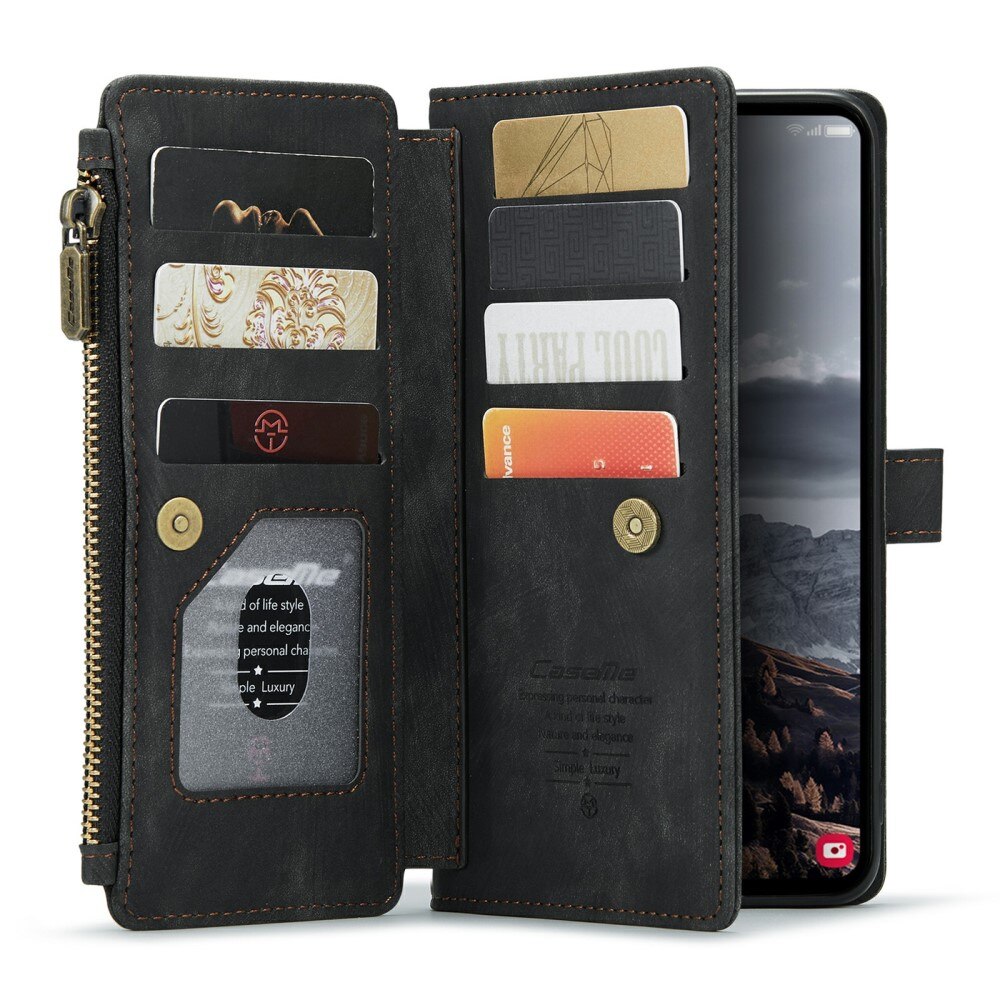 Bookcover hoesje Rits Samsung Galaxy S24 Plus zwart