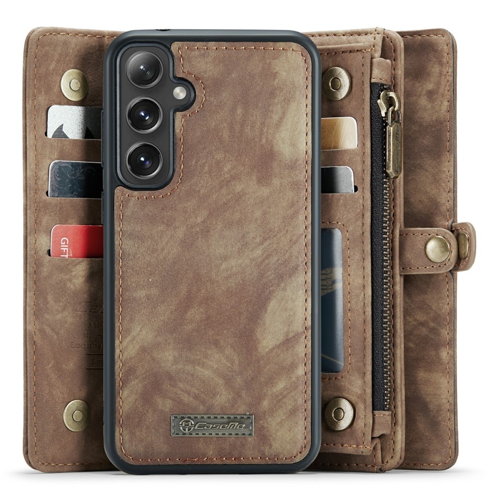 Multi-slot Hoesje Samsung Galaxy S24 bruin