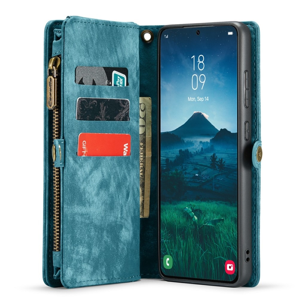 Multi-slot Hoesje Samsung Galaxy S24 blauw