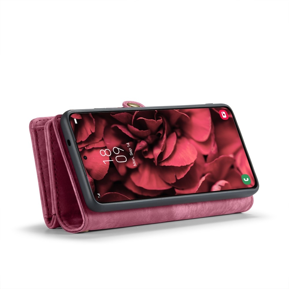 Multi-slot Hoesje Samsung Galaxy S24 rood