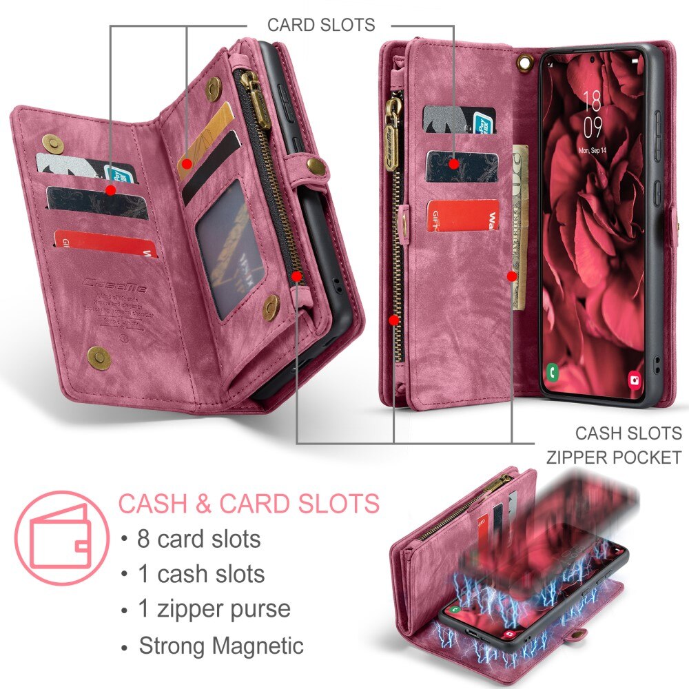 Multi-slot Hoesje Samsung Galaxy S24 Plus rood