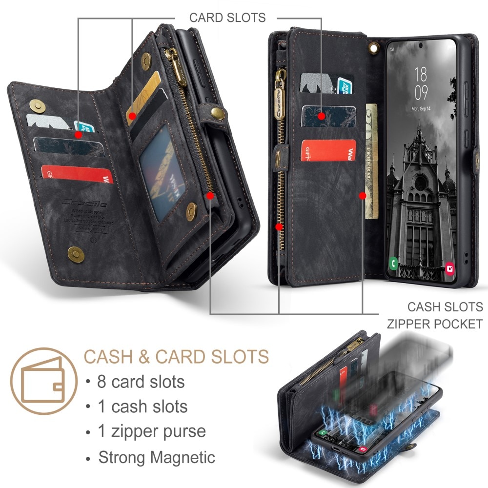 Multi-slot Hoesje Samsung Galaxy S24 Plus grijs